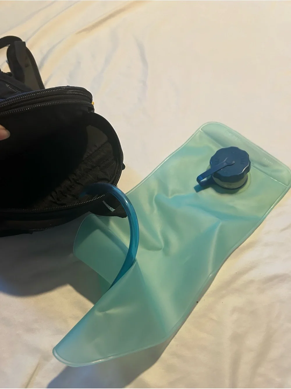CamelBak Blue and Black Hydration Backpack with Yellow Accents